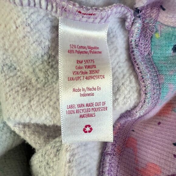 Justice Girls Paint Splatter Hoodie Multicolored Pullover Sweatshirt Sz L - Picture 8 of 12